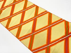 リサイクル　襷模様織出し袋帯